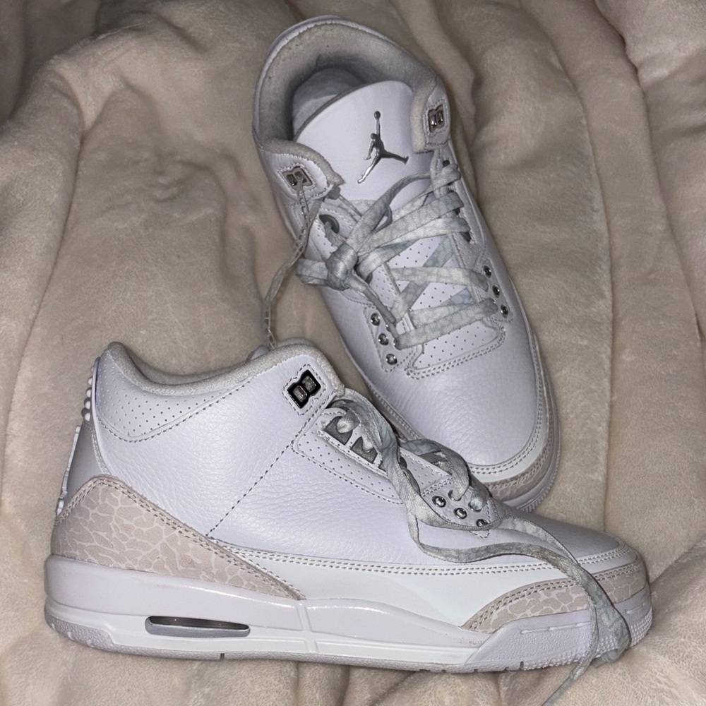 New! White Jordan 3’s